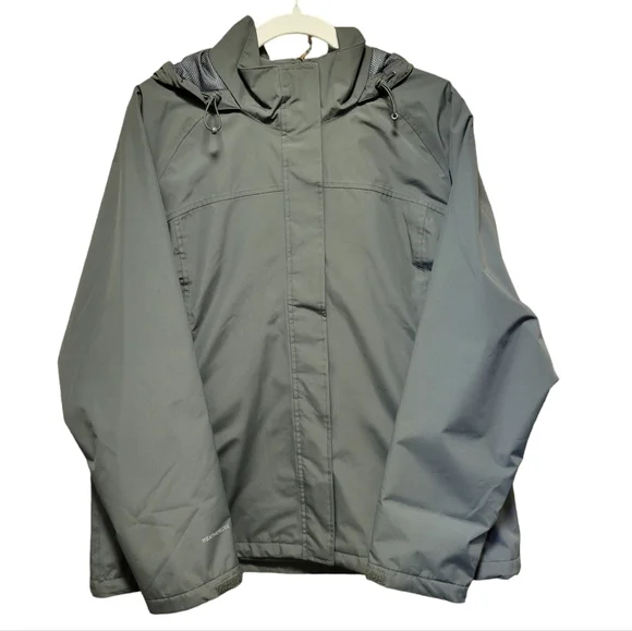 EUC | Eddie Bauer | Mesh Lined Rain Jacket | Olive Green | Size XL - Picture 2 of 13